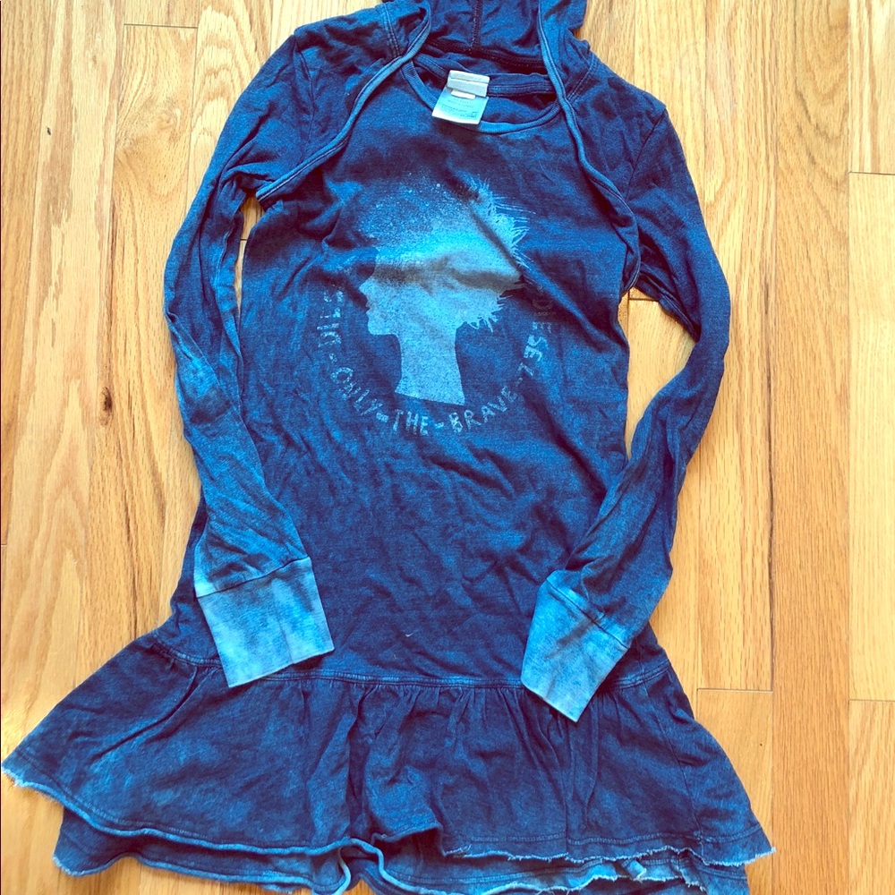Diesel Girls Long Sleeve Hoodie Dress